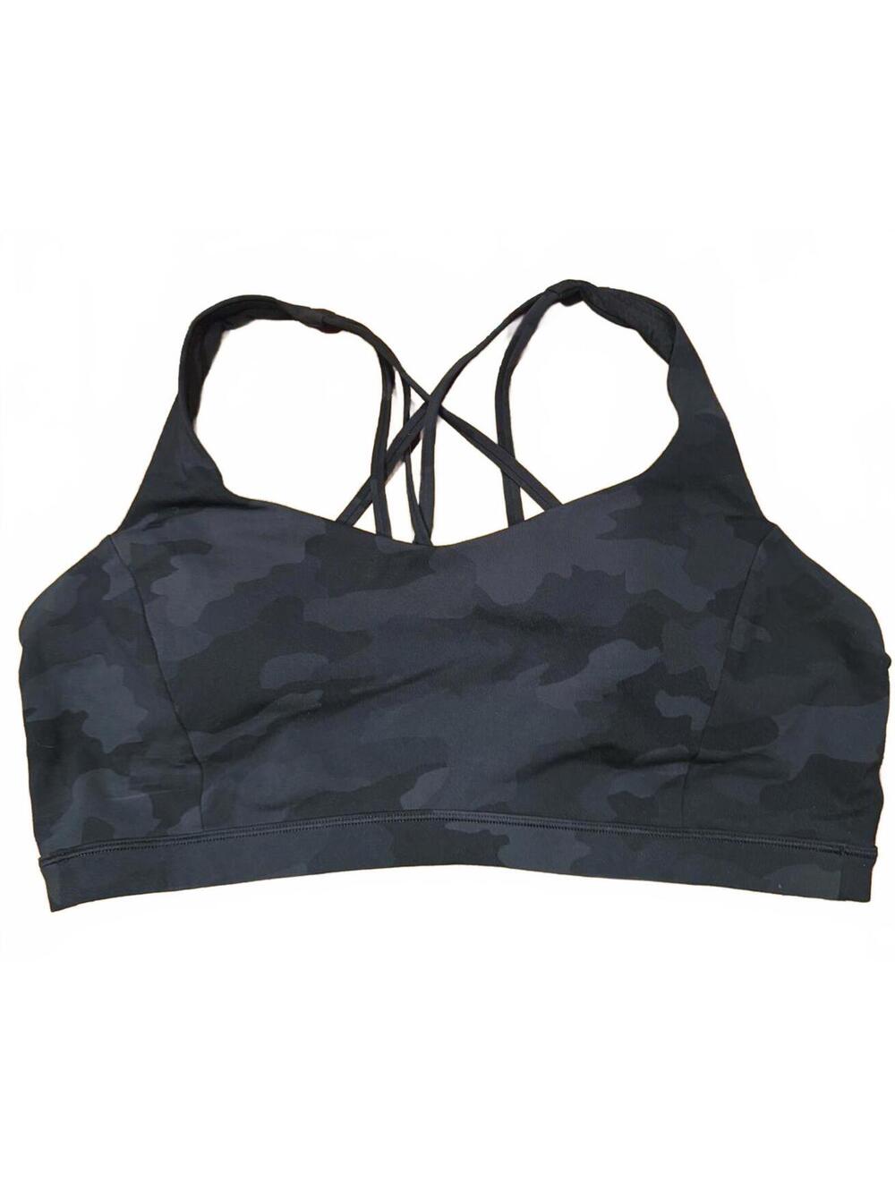 Lululemon Free to Be Serene Bra Black Camo Size 14
